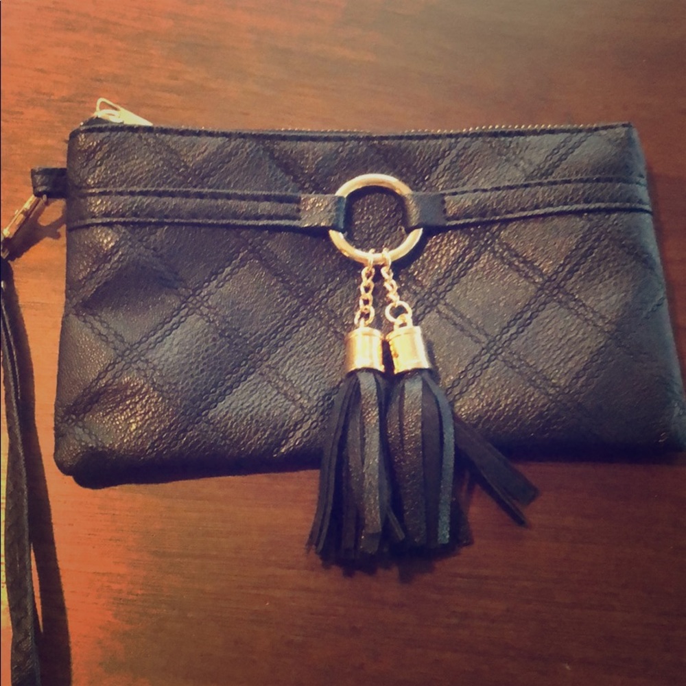 Black clutch purse